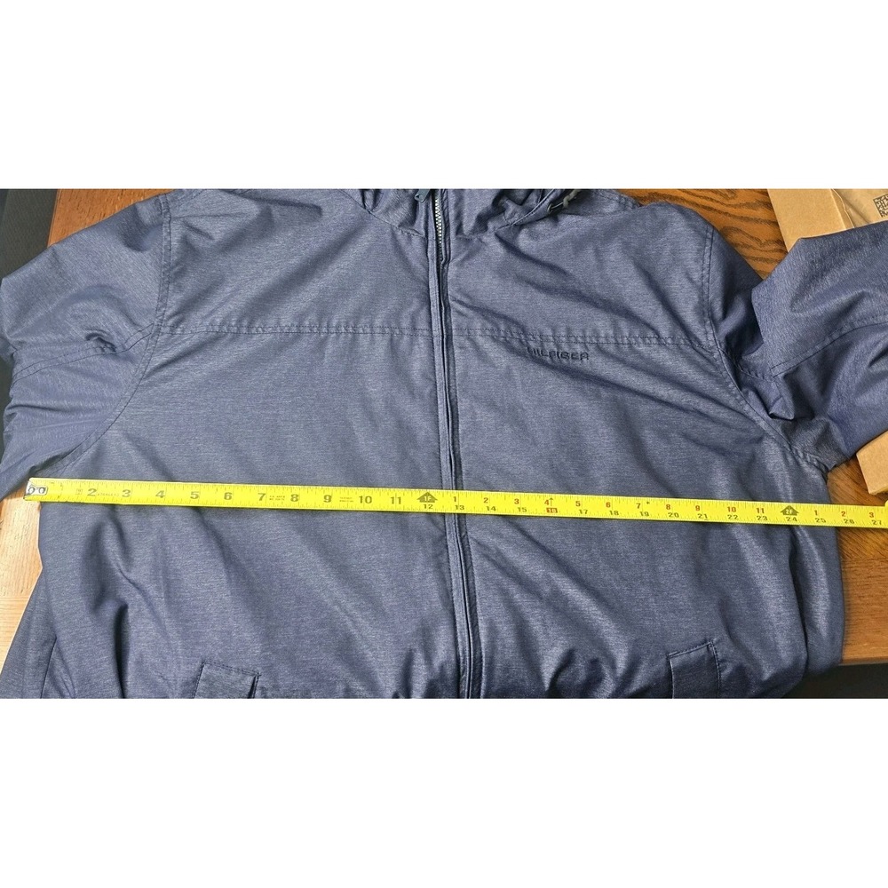 Tommy Hilfiger Jacket Men's Lightweight Hooded Regatta Bomber Jacket Yacht XXL - Picture 16 of 16